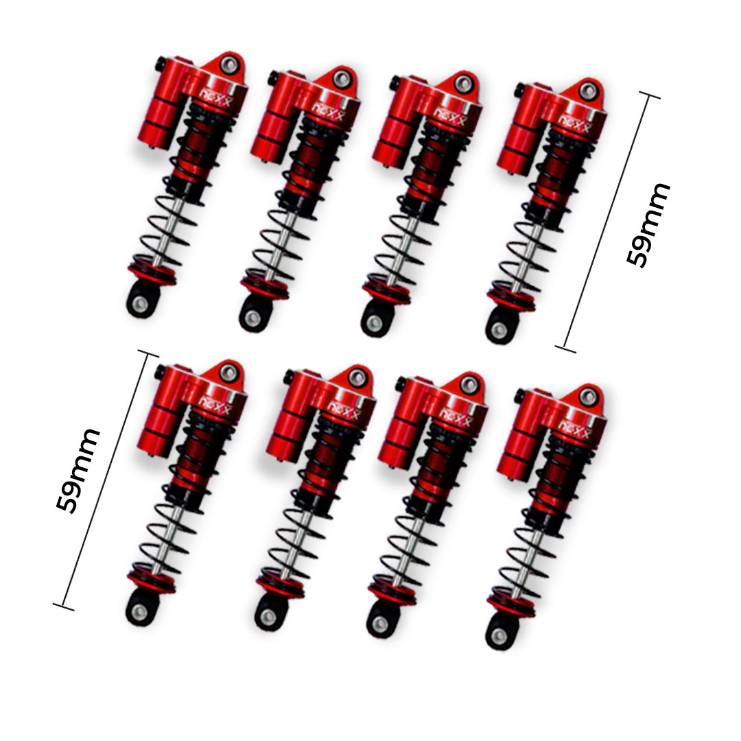 Nexx Racing 59mm Long Reservoir shocks (8pcs) for Terranaut 8x8