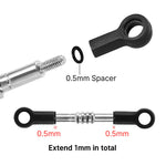 INJORA Adjustable Stainless Steel Links Set for 1/24 Losi Micro-B