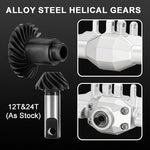 INJORA +4mm Diamond Axles With Lay Down Servo Mount & Links For 1/18 TRX4M - SILVER - HeliDirect