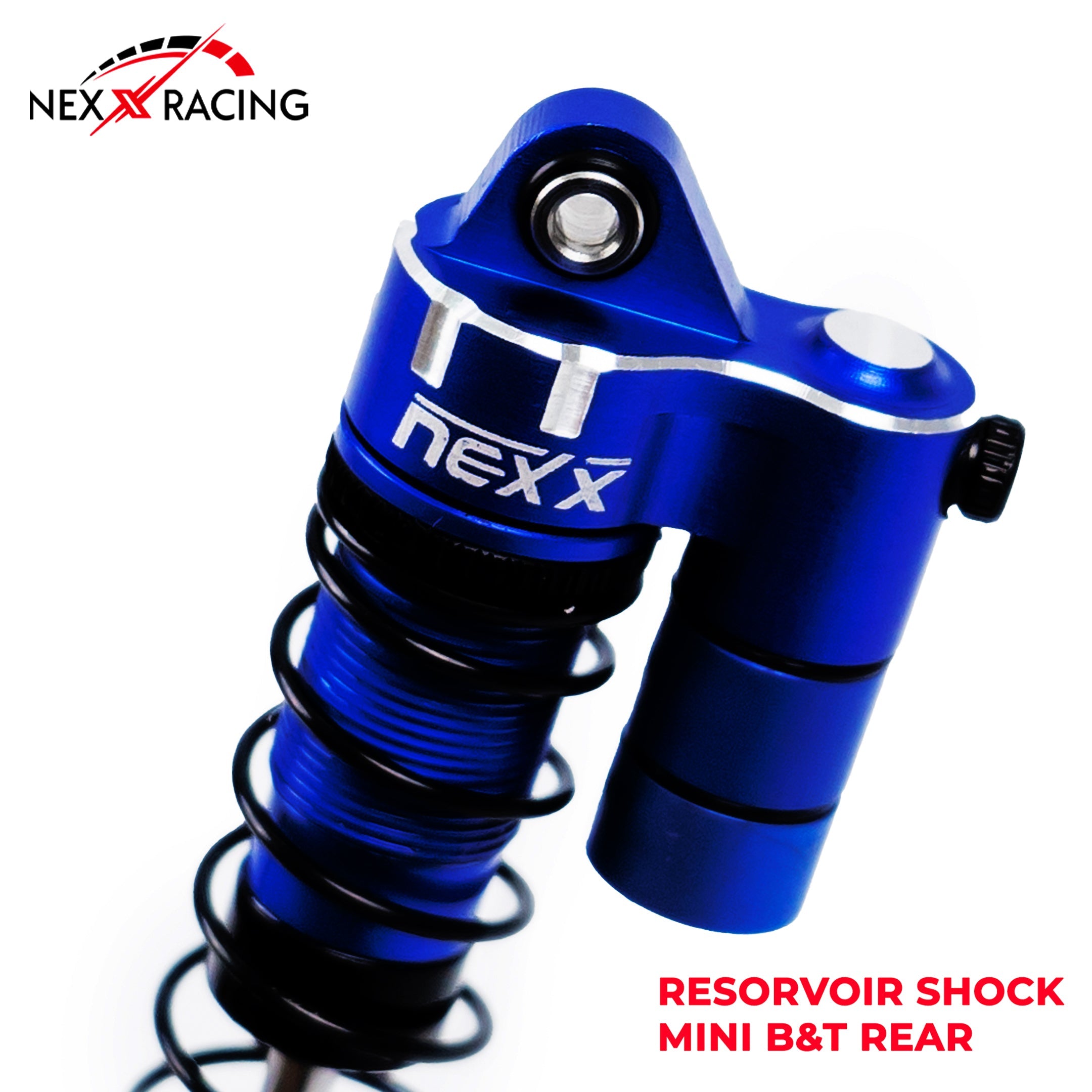 Nexx Racing Rear Reservoir shock (2pcs) for Mini-T& Mini-B - BLUE