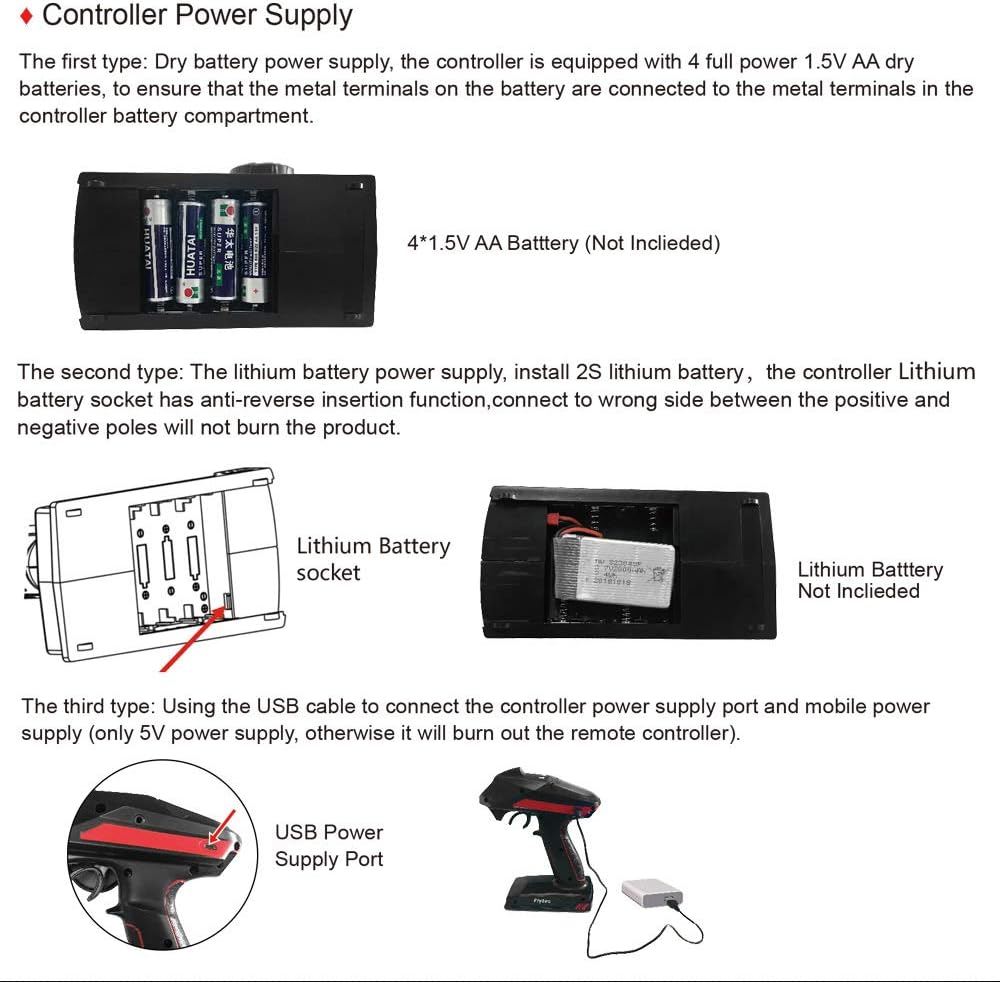 DUMBORC X6 6 Channel Surface Radio with Receiver P6FG Built-in Gyro