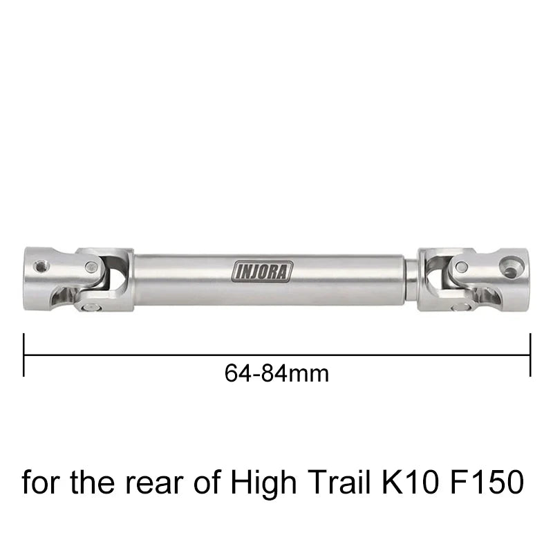 INJORA 1 pcs Stainless Steel Drive Shaft for 1/18 TRX4M Mods