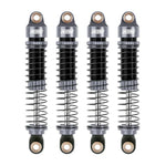 INJORA 59mm Long Threaded Oil Filled Shocks for 1/18 TRX4M (4pcs) - GREY - HeliDirect