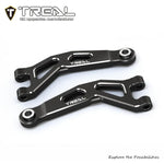 TREAL Aluminum 7075 CNC Machined Front Upper Arms Set Suspension A-Arm Upgrades for Arrma 1/18 GRANITE GROM - BLACK