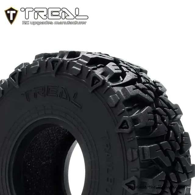 TREAL 1.0 Tires Soft Sticky RC Crawler Tires TrailBurner 62mm (4P) for 1/24 1/18 SCX24 AX24 FCX24 TRX4M - HeliDirect