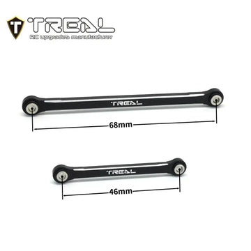 TREAL TRX-4M Upper Links Set (4pcs) Aluminum 7075 Upper Chassis 4-Links Upgrades 1/18 Scale - HeliDirect
