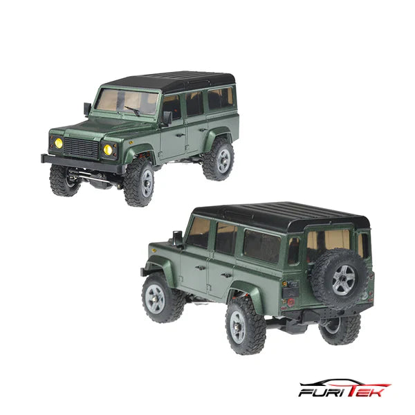 FURITEK FX132 TRAIL RAIDER 1/32 BRUSHLESS RTR RC CRAWLER KIT (GREEN) - HeliDirect