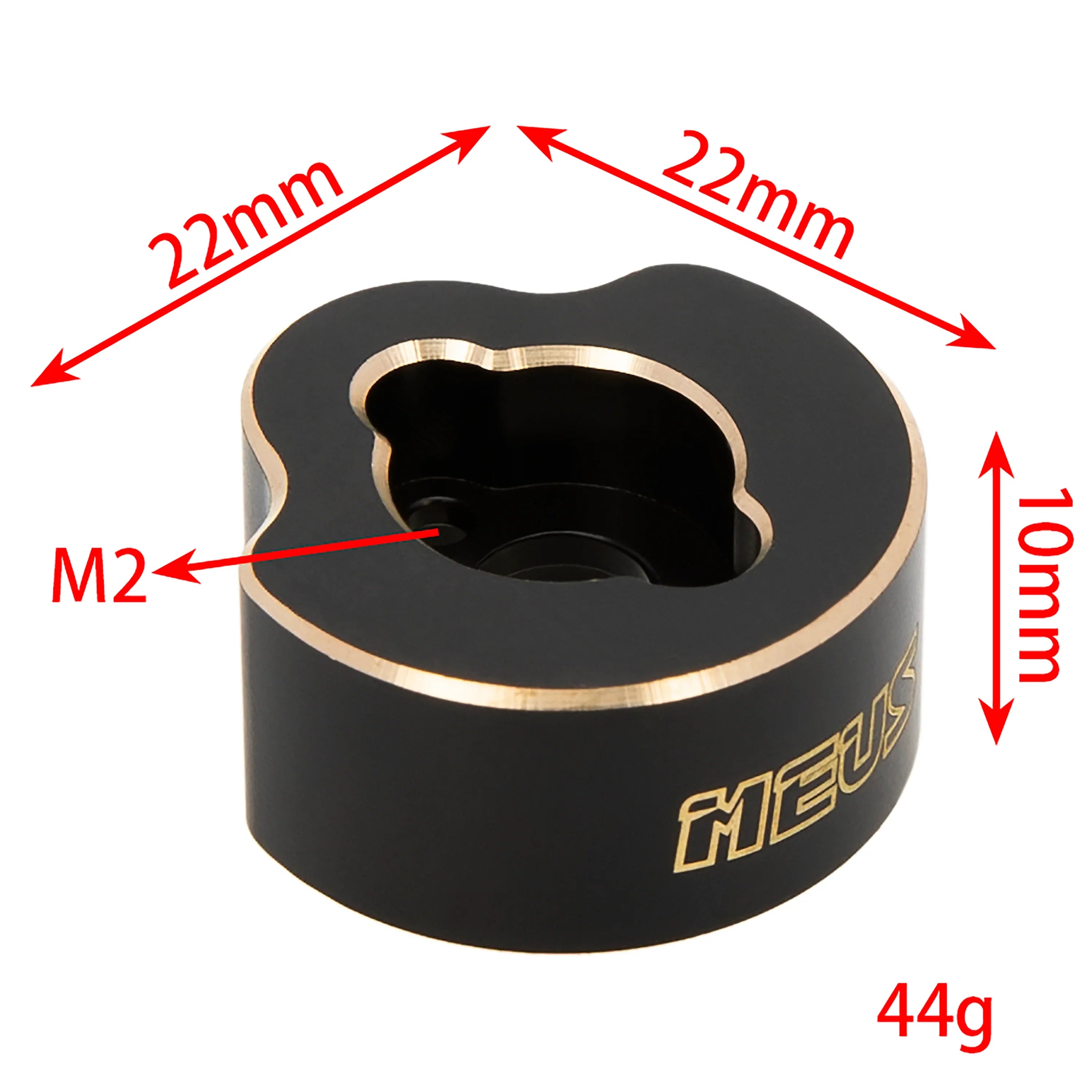 Meus Racing Brass Counterweight Rear Axle Balance Weight Axle Drive Housing Upgrade Parts 21g/PC for TRX-4M TRX4M Bronco Defender 1/18 RC Crawler Car 2PCS - HeliDirect