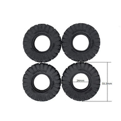 Nexx Racing Gekko 1.0″ Rubber M/T (Multi Terrain) Tires (Medium) for 1/24 RC Crawler Car (4pcs) - HeliDirect