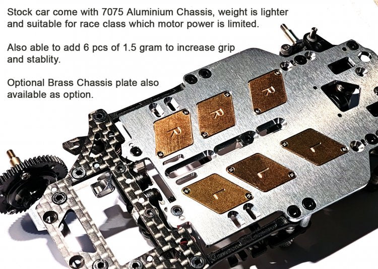 Atomic MRV 1:28 V-Link RWD Racing Chassis Kit (No Electronic)