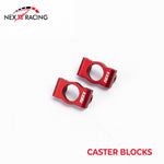 Nexx Racing Aluminum Caster Blocks Micro-B - RED