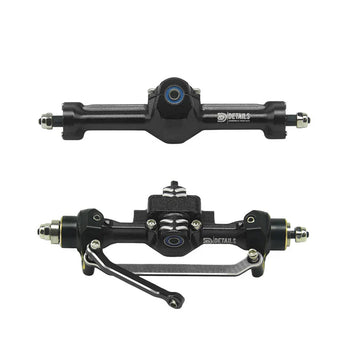 Aluminum Front/Rear Axle with Brass Knuckles/Steering Link/Gear/Bearing/CVD Whole Set for SCX30 Cars Upgrade Parts