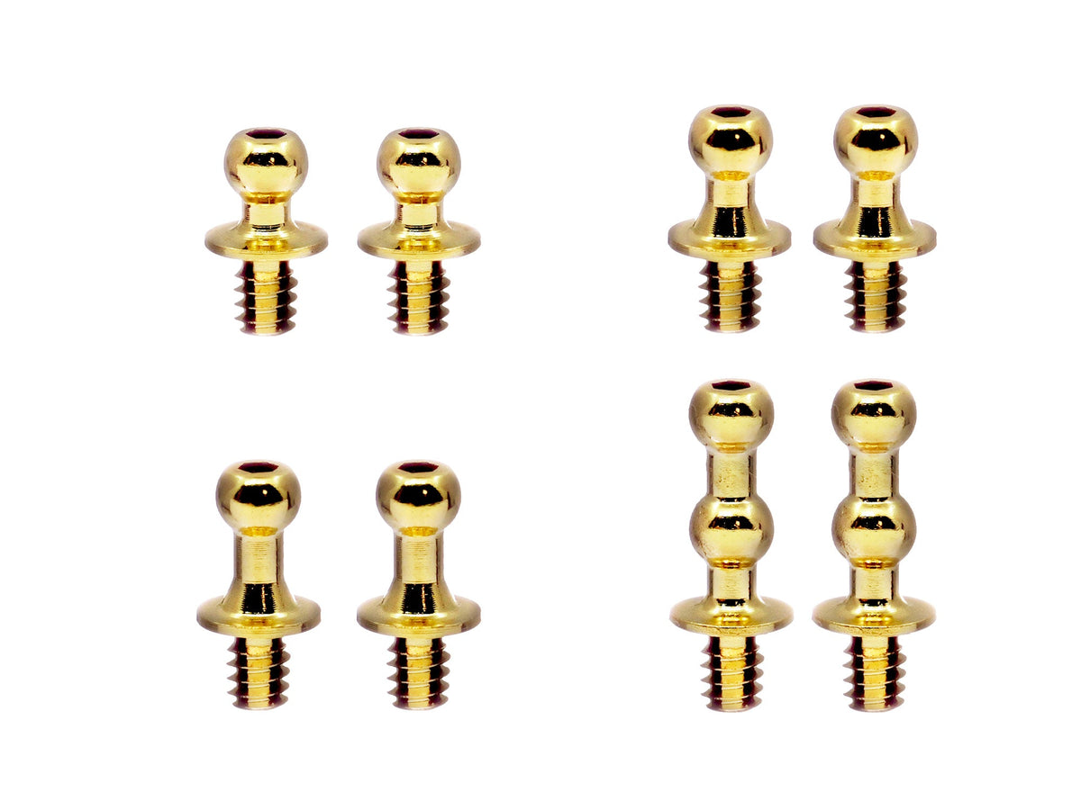 DriftART Ball End Height Adjustment Set B – 2pcs Standard, 2pcs +0.5mm, 2pcs +1mm, 2pcs Double Ball Ends For DA4