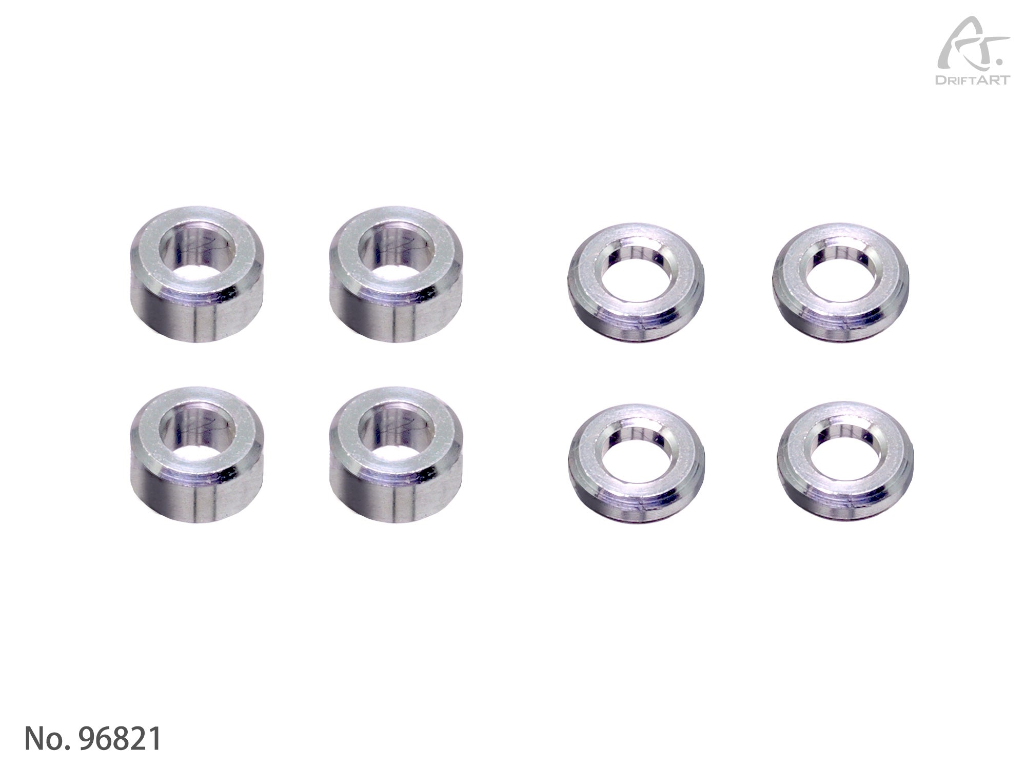 DriftART M2 Aluminum Spacer Set – 2 mm(4pcs), 1mm(4pcs) For DA4