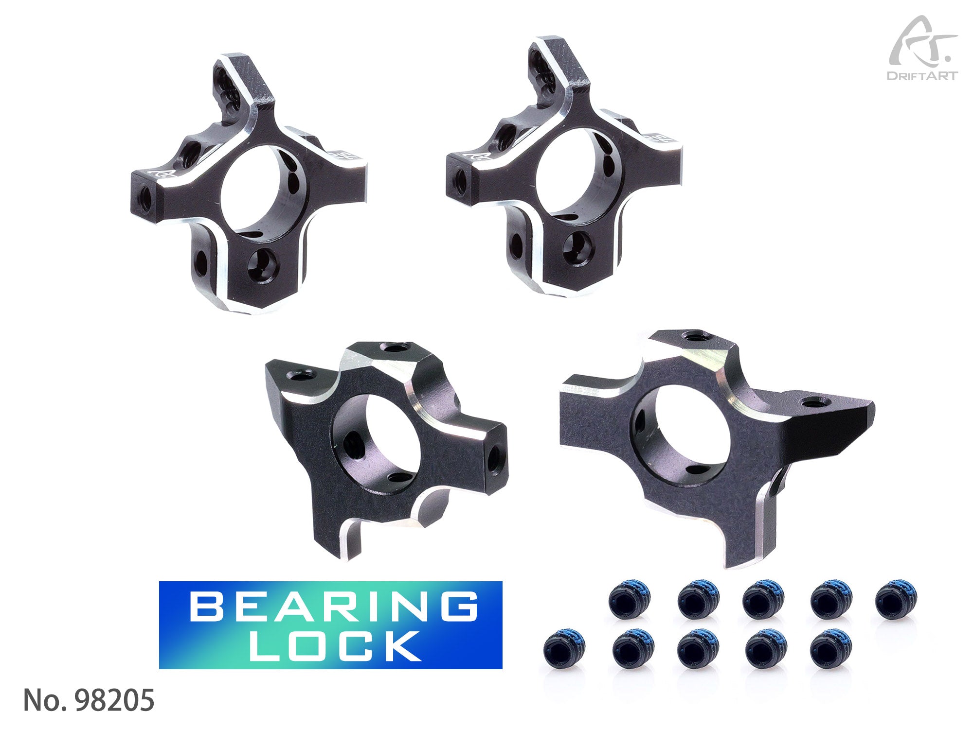 DriftART CNC Alloy Steering Knuckle & Rear Hub with Bearing Lock For DA4/DA3