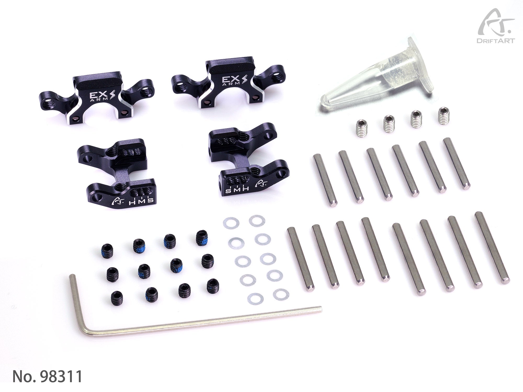 DriftART EX-Arm Lightning Alu Rear Arms Drift ART For DA4/DA3