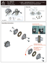 Drift ART 7075 Solid Axle (Only for UX-CVD) - HeliDirect