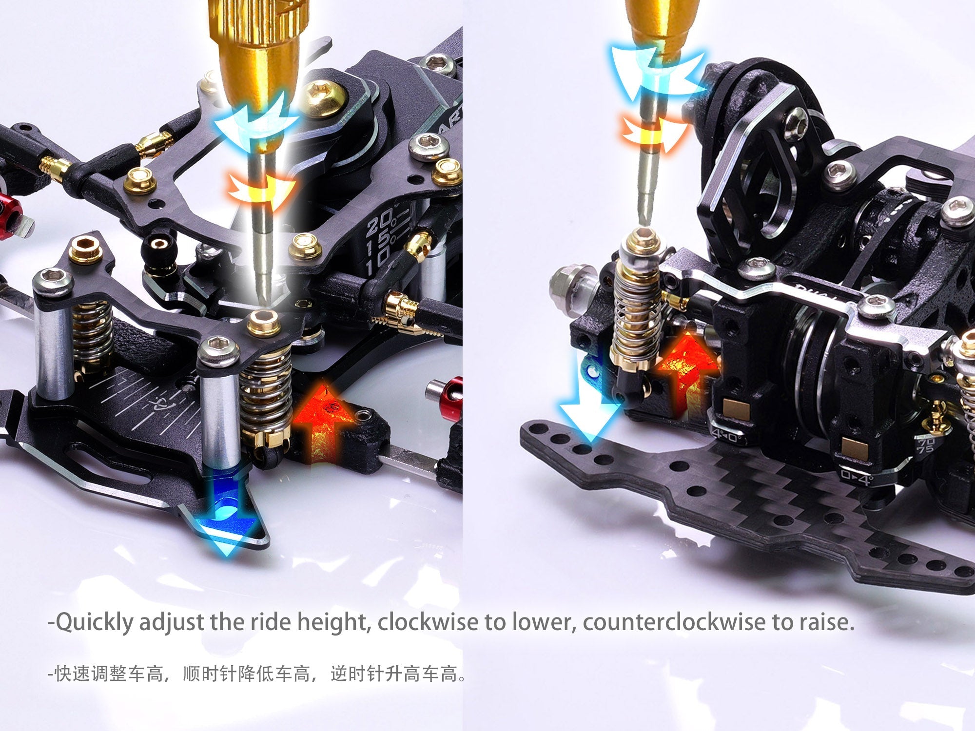 DriftART4 Factory Assembled Chassis + CNC Alloy Steering Knuckle & Rear Hub
