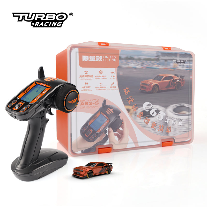 Turbo Racing C65 RC Car Limited Editions Drift RTR 1:76 With Gyro Full Proportional Remote Control