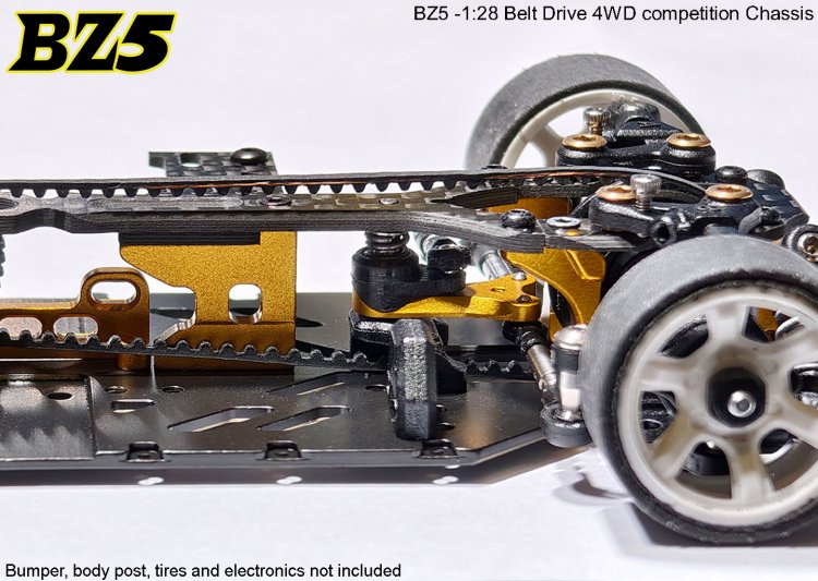 Atomic BZ5 Belt Drive 4WD Chassis Kit (No electronics)