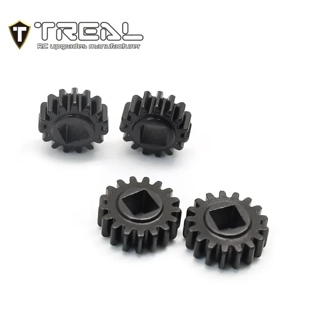 TREAL SCX24 Overdrive Portal Gears 15T/17T Harden Steel Gears Compatible with TREAL SCX24 Portal Axles - HeliDirect