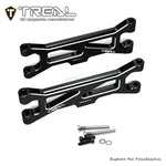 TREAL Aluminum 7075 CNC Machined Rear Lower Arms Set Suspension A-Arm Upgrades for Arrma 1/18 GRANITE GROM - BLACK
