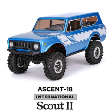 Redcat Ascent-18 International Scout II - 1/18 Scale Brushed Electric Rock Crawler - Blue