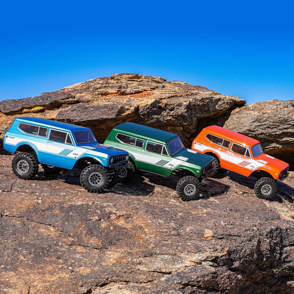 Redcat Ascent-18 International Scout II - 1/18 Scale Brushed Electric Rock Crawler - Blue