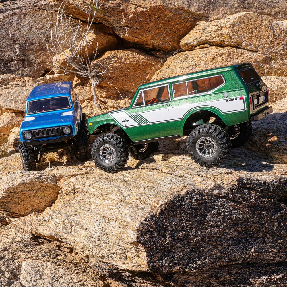 Redcat Ascent-18 International Scout II - 1/18 Scale Brushed Electric Rock Crawler - Blue