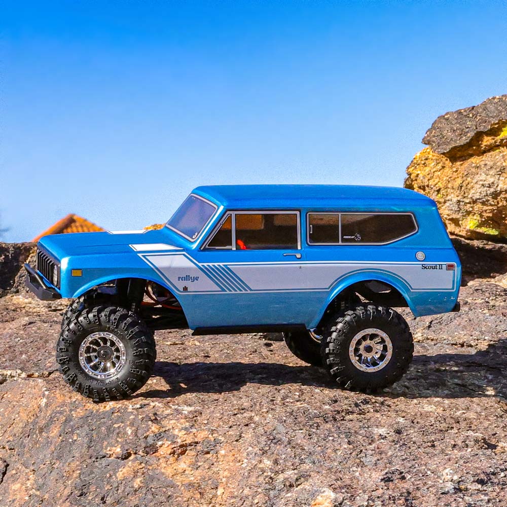 Redcat Ascent-18 International Scout II - 1/18 Scale Brushed Electric Rock Crawler - Blue