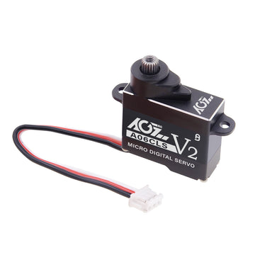 AGFRC A06CLS V2 Aluminum Case 20T High Precision 3KG 0.052Sec MG 7g Micro Digital Servo for Mini Size Airplane Car - BLACK - HeliDirect