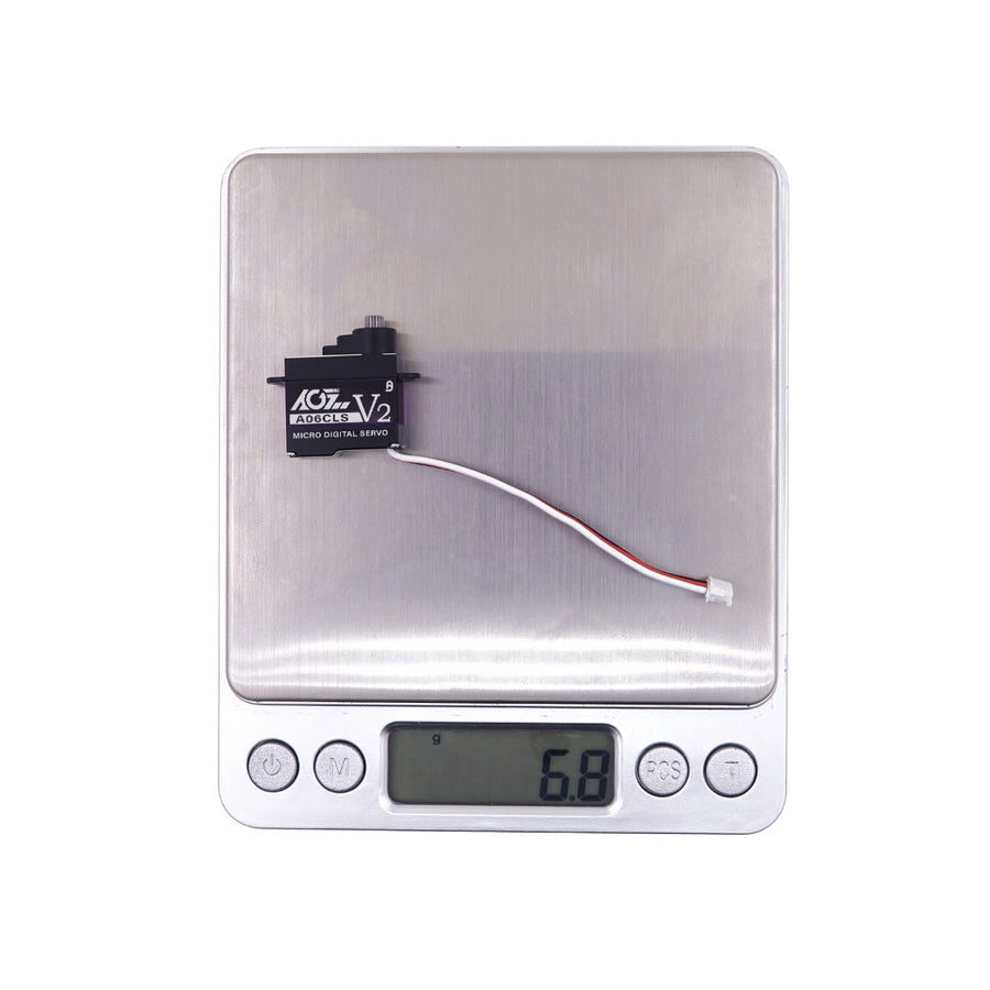 AGFRC A06CLS V2 Aluminum Case 20T High Precision 3KG 0.052Sec MG 7g Micro Digital Servo for Mini Size Airplane Car - BLACK - HeliDirect