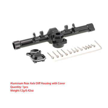MEUS Racing  Front Rear Axle Housing Cover with Back Cover for 1/24 Axial SCX24 90081 RC Car Model Accessories (Front axle + Rear axle) - HeliDirect