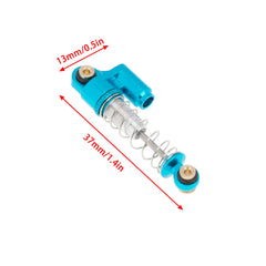 MEUS Racing Remote Control Cars Threaded Shocks for Axial SCX24 AXI00002 1/24 RC Truck Crawlers Parts (Blue) - HeliDirect