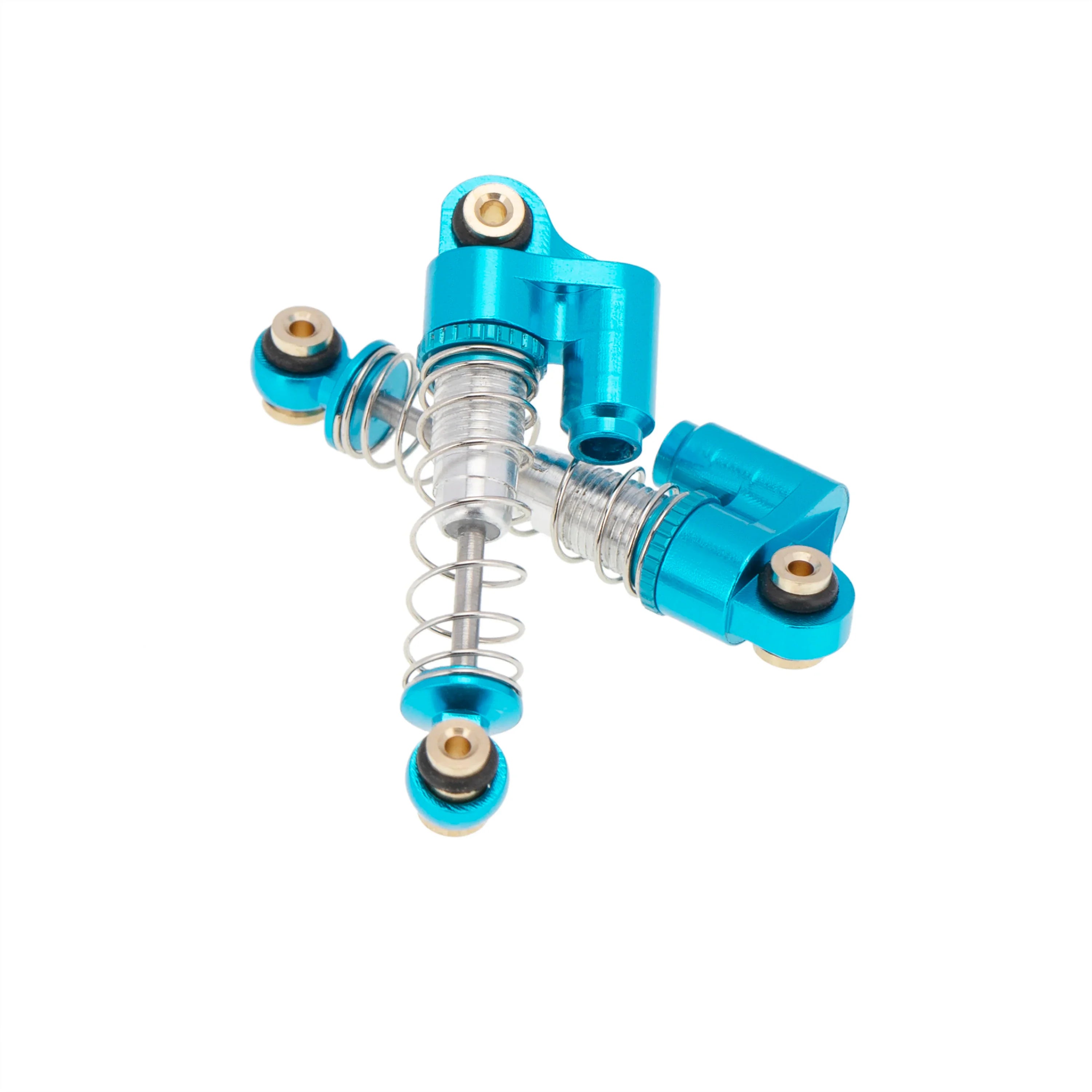 MEUS Racing Remote Control Cars Threaded Shocks for Axial SCX24 AXI00002 1/24 RC Truck Crawlers Parts (Blue) - HeliDirect