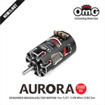 OMG AURORA 5500KV Series Sensored Brushless Top Motor for 1/24 1/27 (Black)