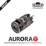 OMG AURORA 5500KV Series Sensored Brushless Top Motor for 1/24 1/27 (Black)