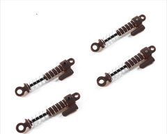 HobbyPlus Complete Shocks Set (Black）4pcs - HeliDirect