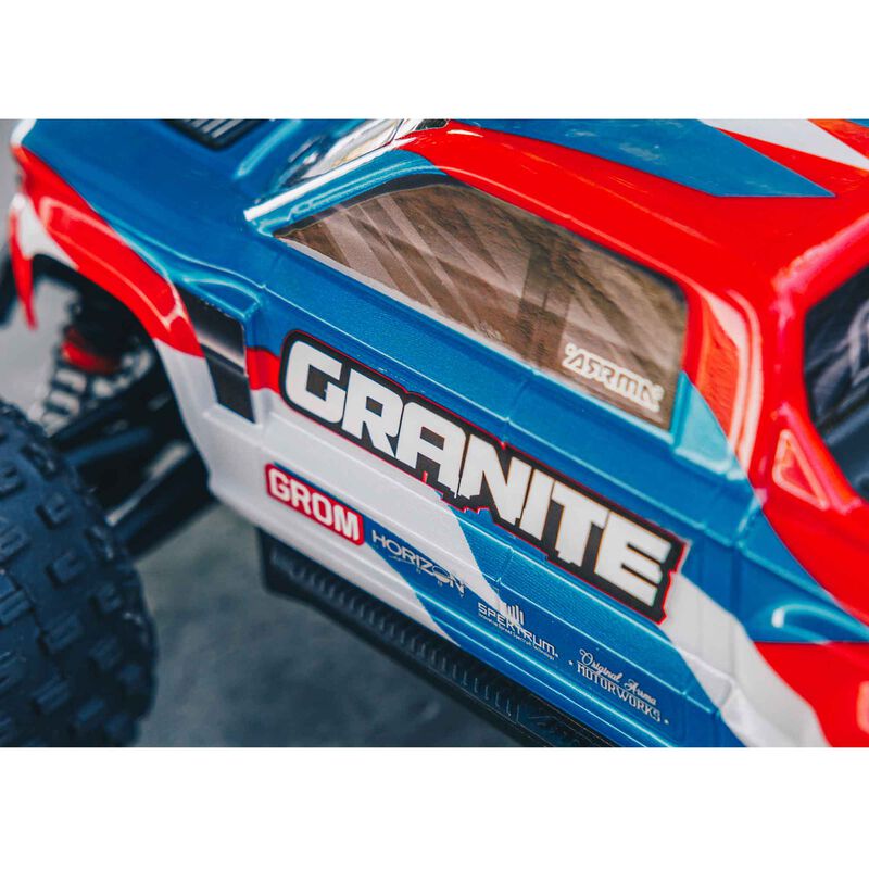 ARRMA 1/18 GRANITE GROM MEGA 380 Brushed 4X4 Monster Truck RTR with Battery & Charger - BLUE