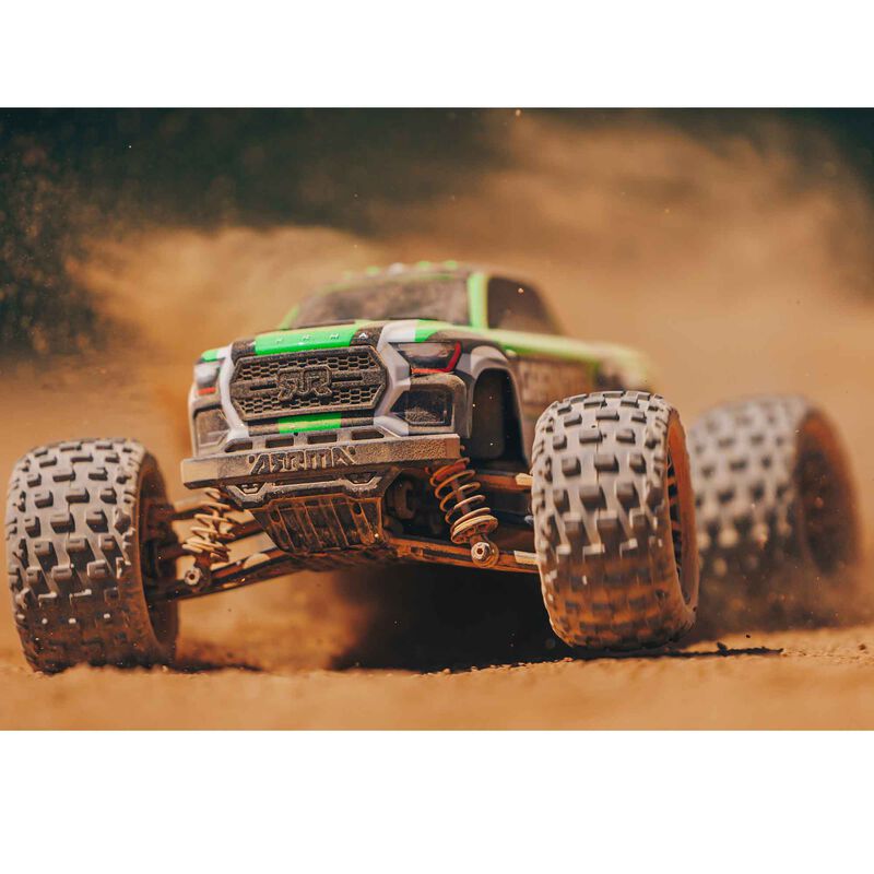 ARRMA 1/18 GRANITE GROM MEGA 380 Brushed 4X4 Monster Truck RTR with Battery & Charger - GREEN