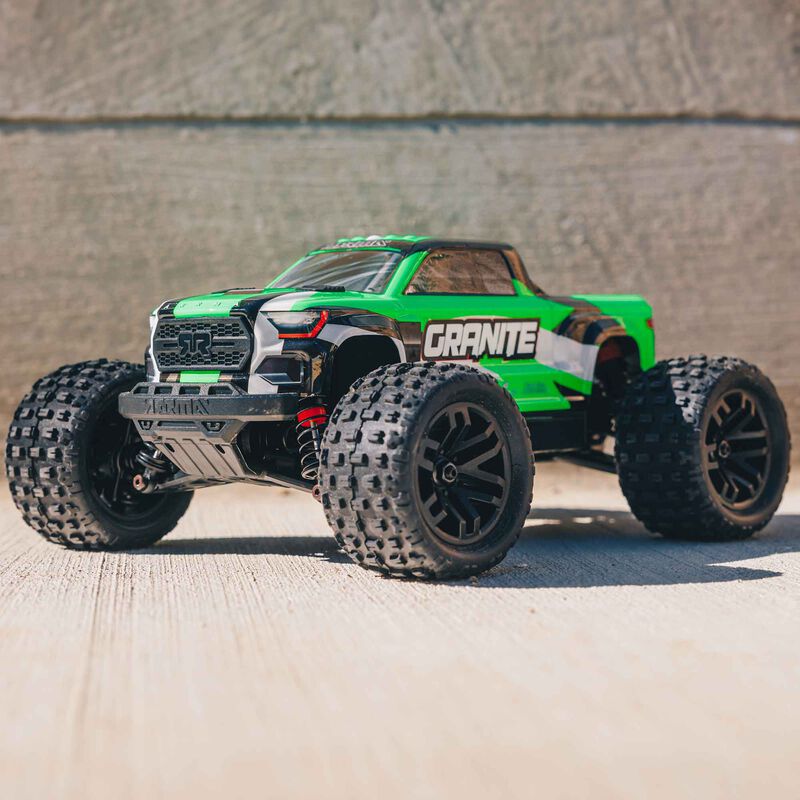 ARRMA 1/18 GRANITE GROM MEGA 380 Brushed 4X4 Monster Truck RTR with Battery & Charger - GREEN