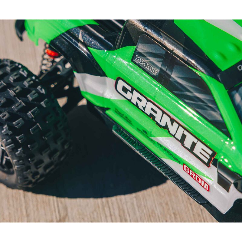 ARRMA 1/18 GRANITE GROM MEGA 380 Brushed 4X4 Monster Truck RTR with Battery & Charger - GREEN