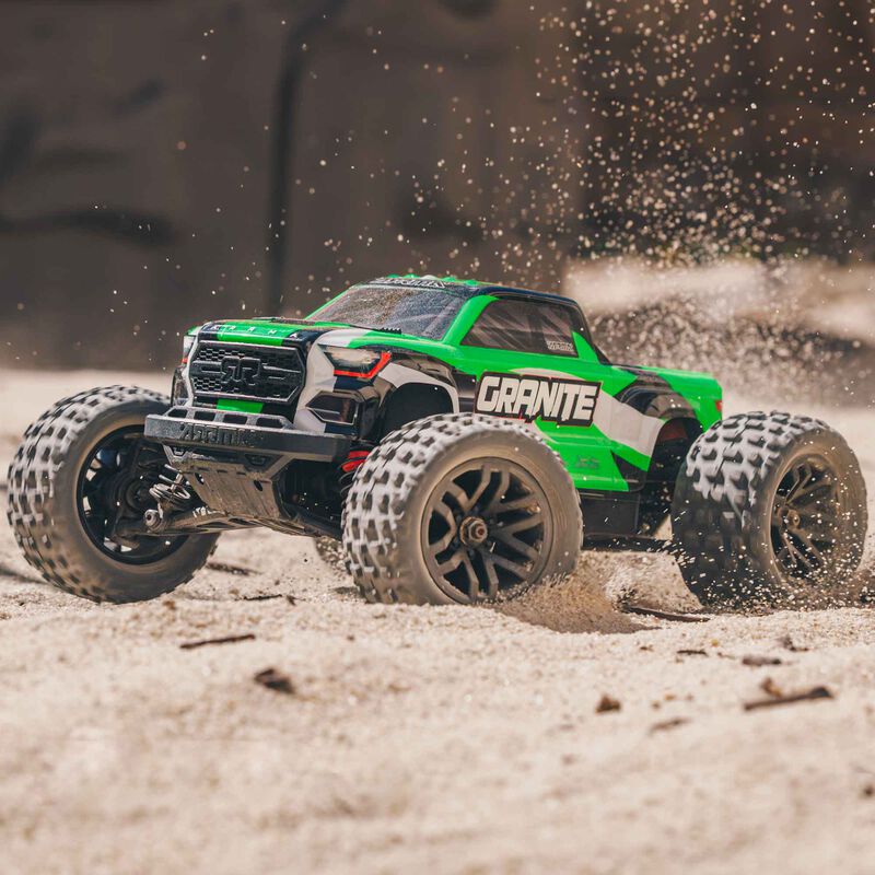 ARRMA 1/18 GRANITE GROM MEGA 380 Brushed 4X4 Monster Truck RTR with Battery & Charger - GREEN
