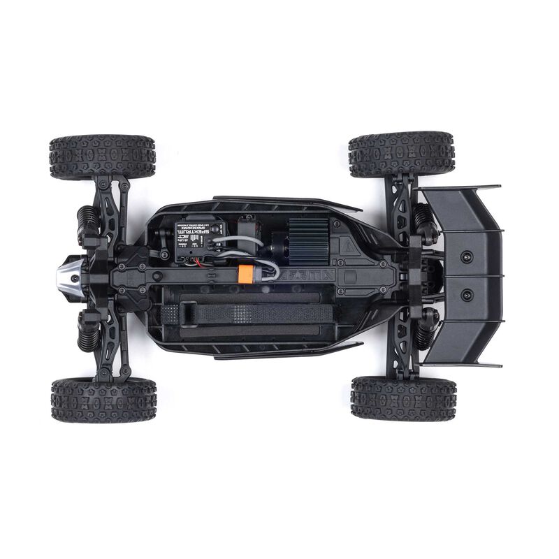 TYPHON GROM MEGA 380 Brushed 4X4 Small Scale Buggy RTR with Battery & Charger - Red/White - HeliDirect