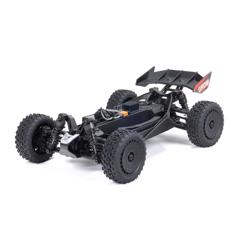 TYPHON GROM MEGA 380 Brushed 4X4 Small Scale Buggy RTR with Battery & Charger - Red/White - HeliDirect