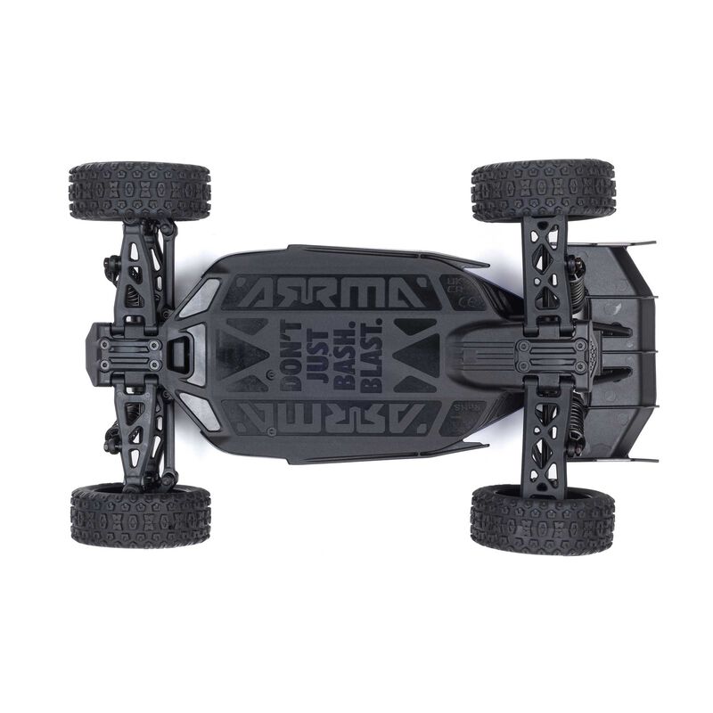 TYPHON GROM MEGA 380 Brushed 4X4 Small Scale Buggy RTR with Battery & Charger - Red/White - HeliDirect