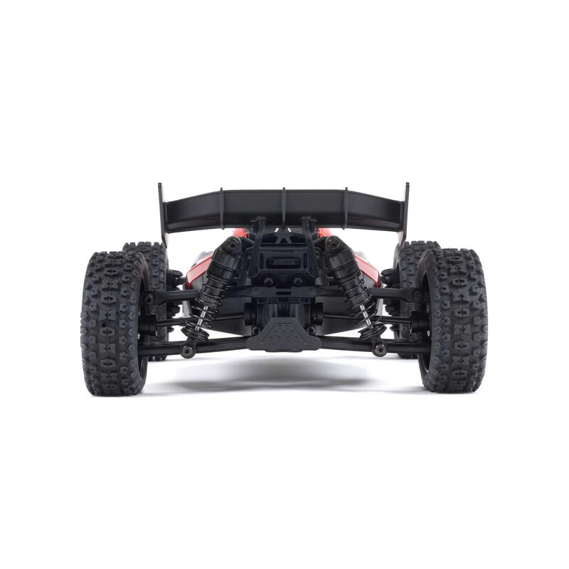 TYPHON GROM MEGA 380 Brushed 4X4 Small Scale Buggy RTR with Battery & Charger - Red/White - HeliDirect