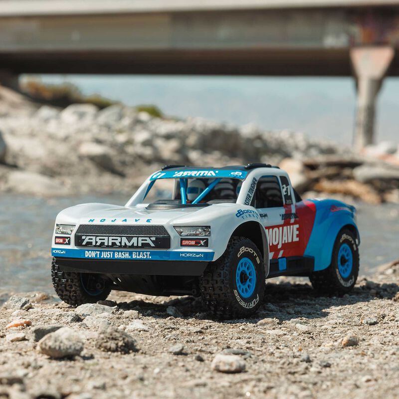 ARRMA MOJAVE GROM 223S BLX Brushless 4X4 Small Scale Desert Truck RTR with Battery & Charger - White