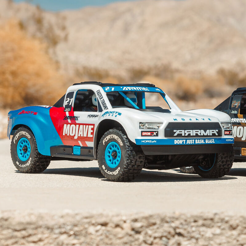 ARRMA MOJAVE GROM 223S BLX Brushless 4X4 Small Scale Desert Truck RTR with Battery & Charger - White