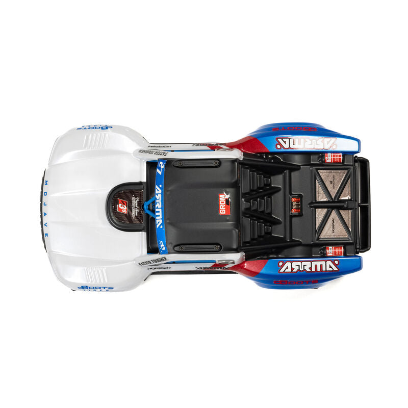 ARRMA MOJAVE GROM 223S BLX Brushless 4X4 Small Scale Desert Truck RTR with Battery & Charger - White